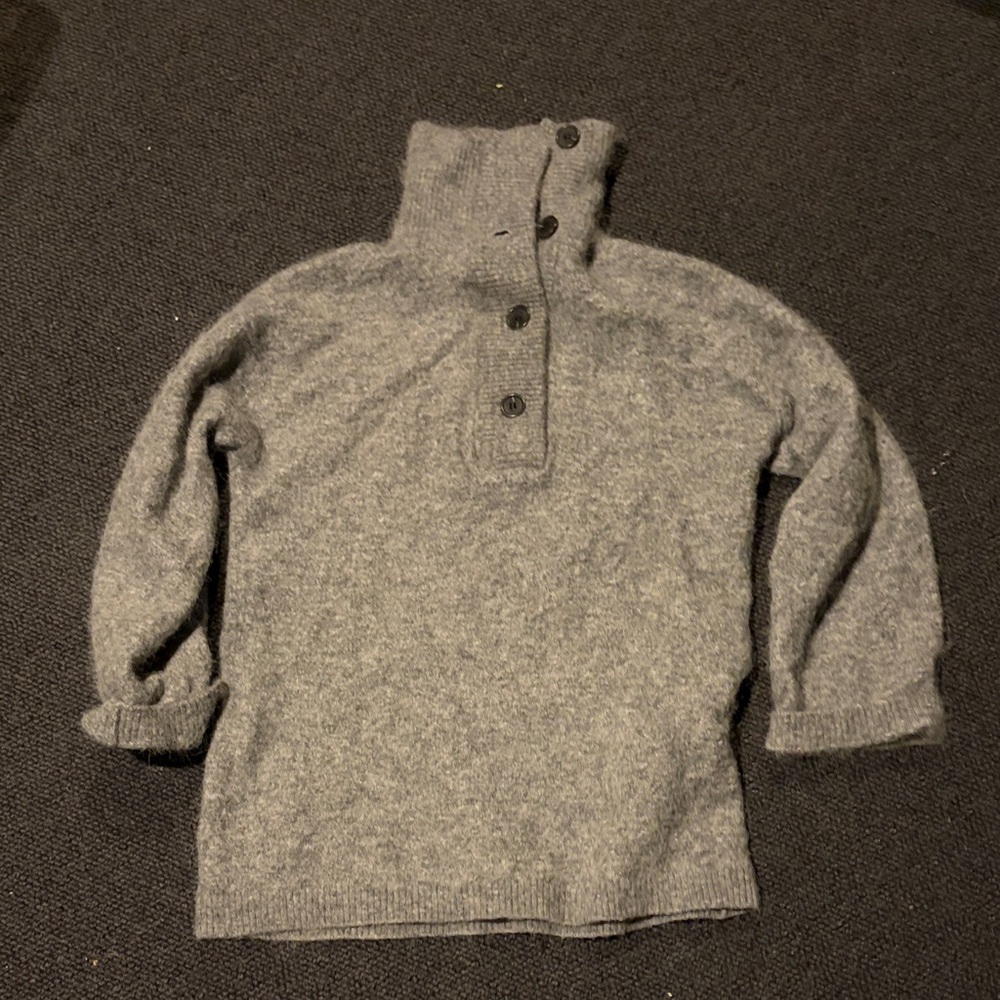 Arket Gray Turtleneck Sweater